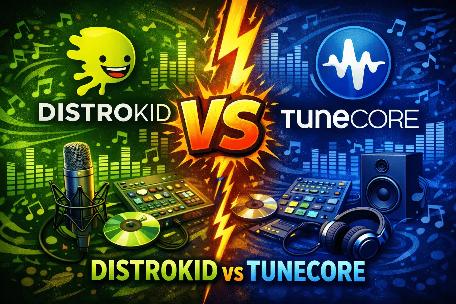 Comparativa de distribuidoras distrokid vs tunecore