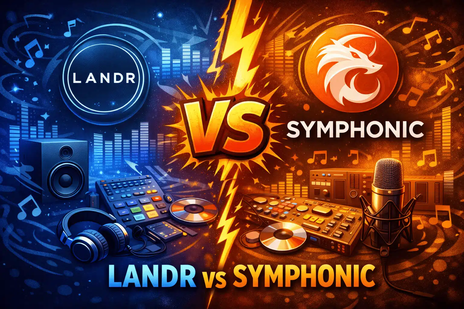 LANDR Studio vs Symphonic comparativa